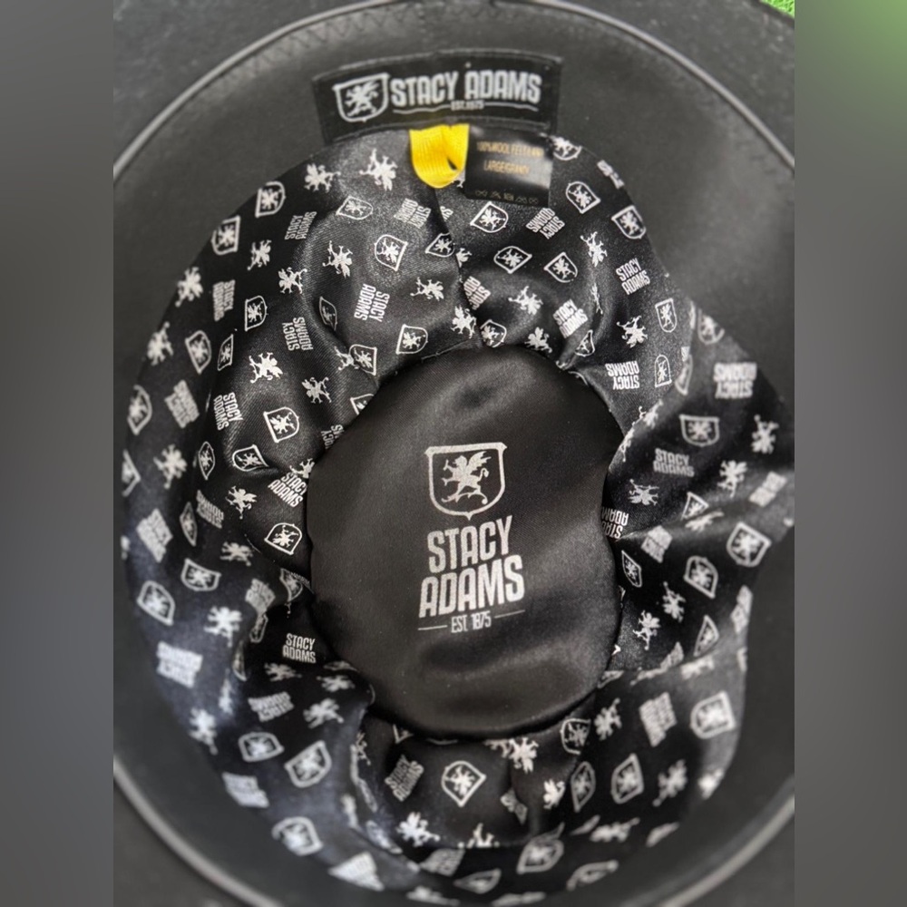 Stacy Adams‎ Black Patterned Hat - image 1